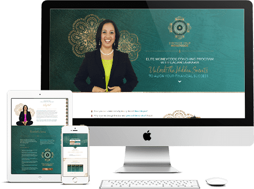 A website design for a woman's business, featuring the expertise of Gagan Sarkaria as a high achievement coach and astrology expert specializing in abundance manifestation. Gagan Sarkaria's Coaching Programs