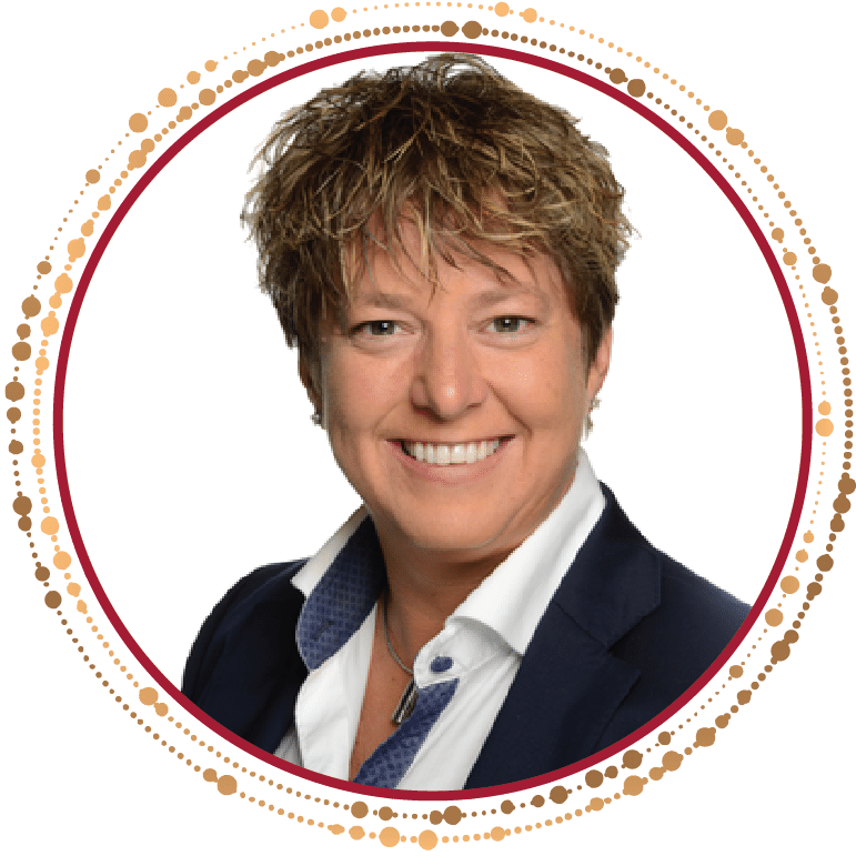 An image of a woman smiling in a circle, reflecting the positive testimonials for Gagan Sarkaria.