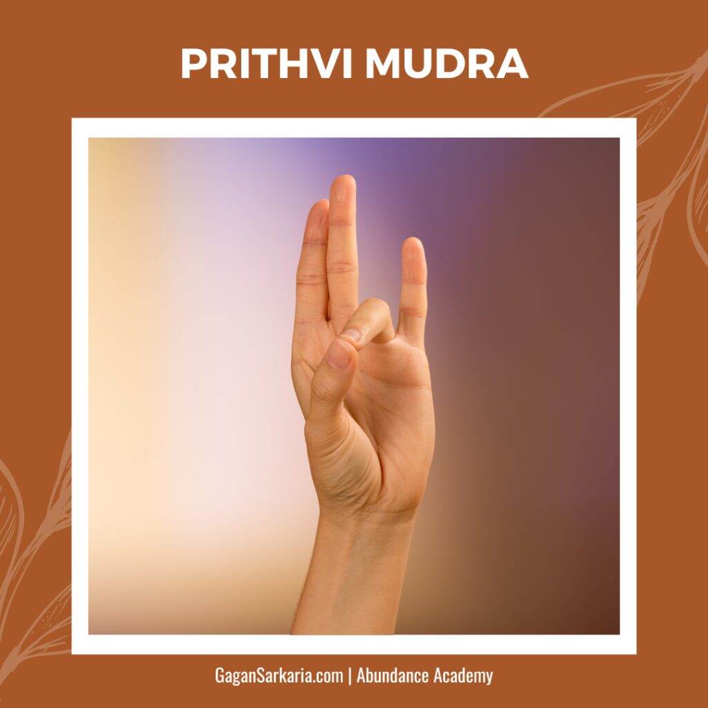 prithvi or earth element mudra