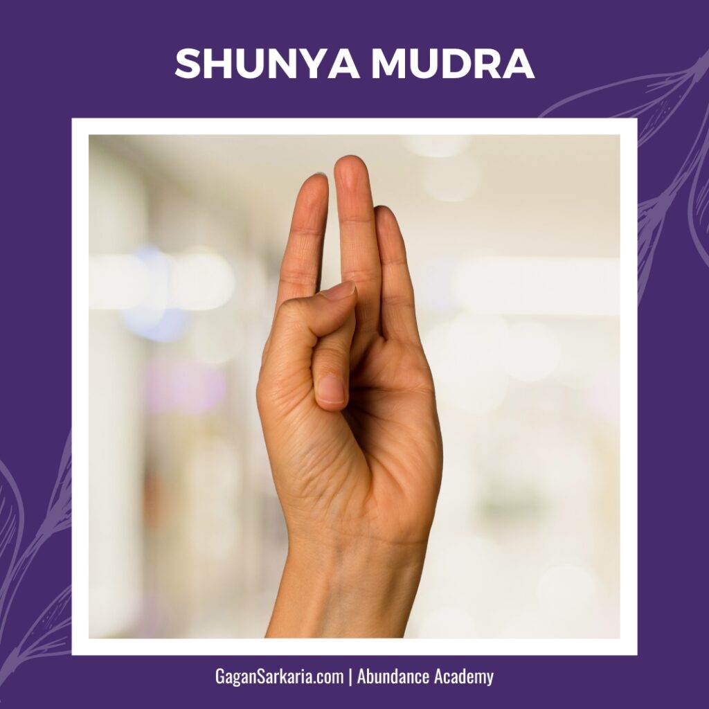 Shunya or Space element mudra