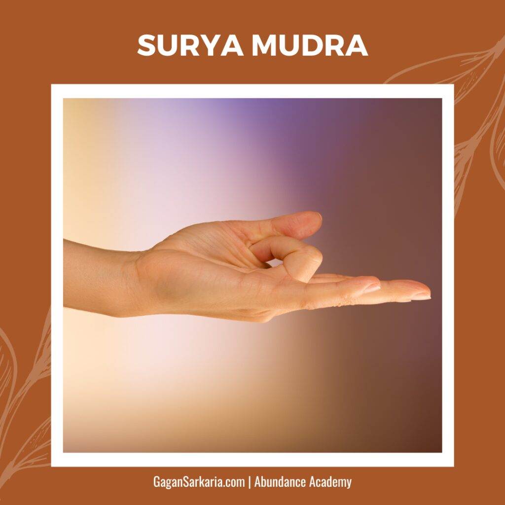 Surya or Sun Mudra